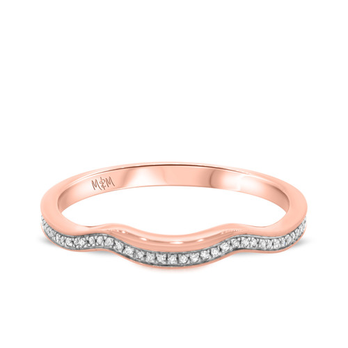 Photo of Opheila 1/10 cttw Ladies Band 10K Rose Gold [BT475RL]