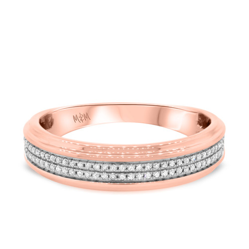 Photo of Opheila 1/3 cttw Mens Band 10K Rose Gold [BT475RM]