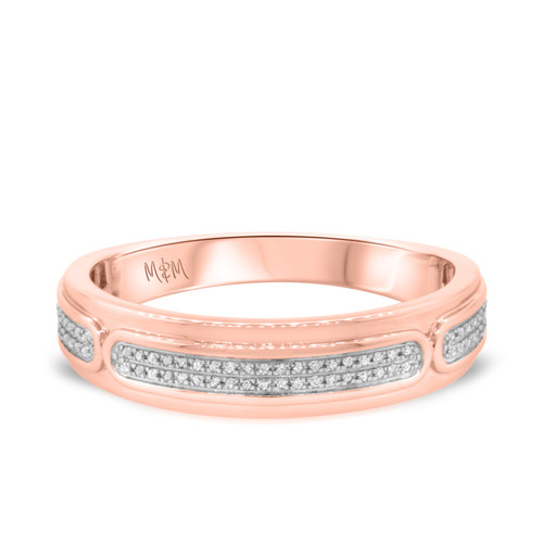 Photo of Amelia 1/7 cttw Mens Band 10K Rose Gold [BT487RM]