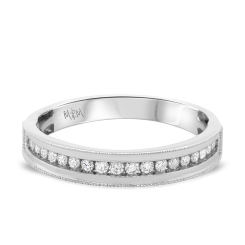 Photo of Audrey 1/2 cttw Mens Band 10K White Gold [BT488WM]