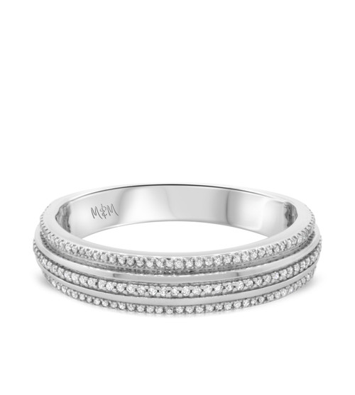 Photo of Louis 1/3 cttw Mens Band 14K White Gold [BT498WM]