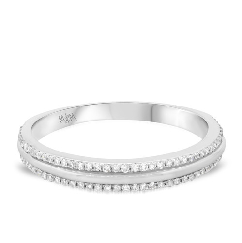 Photo of Edith 1/3 cttw Mens Band 10K White Gold [BT206WM]