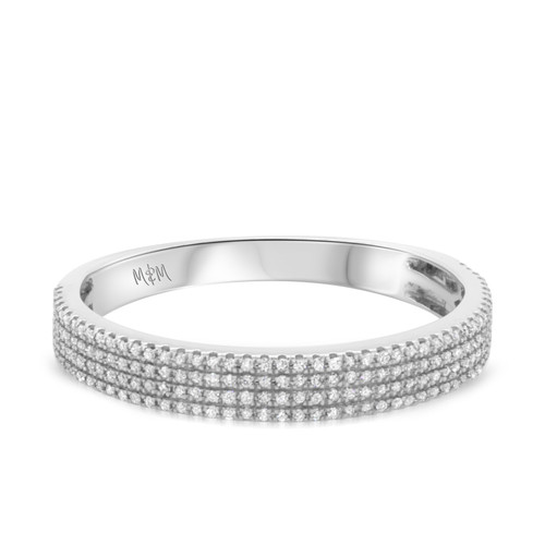 Photo of Clarie 1/3 cttw Mens Band 10K White Gold [BT479WM]