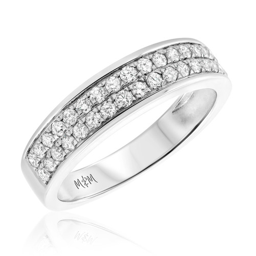 Photo of Aurora 5/8 cttw Ladies Band 10K White Gold [BT442WL]