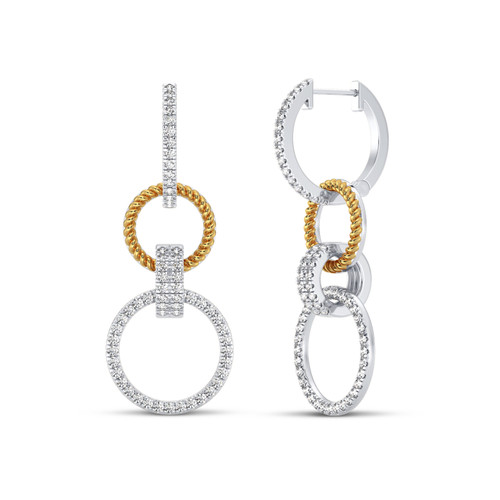 Photo of Sana 3/4 CT. T.W. Diamond Earring 14K White Gold [CE5808W]