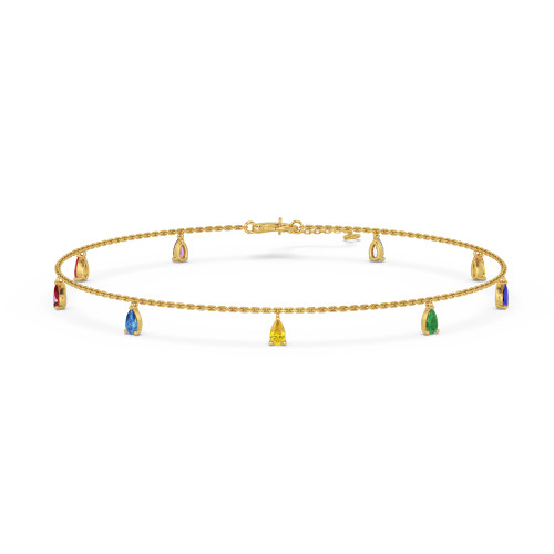 Photo of Issa 0 Carat T.W. Anklet 10K Yellow Gold [AN5823Y]