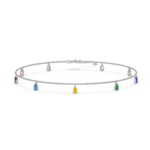 Photo of Issa 0 Carat T.W. Anklet 14K White Gold [AN5823W]