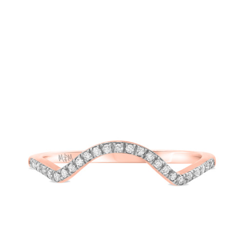 Photo of Barlas 1/8 ct tw. Lab Grown Ladies Band 10K Rose Gold [BT5862RL]