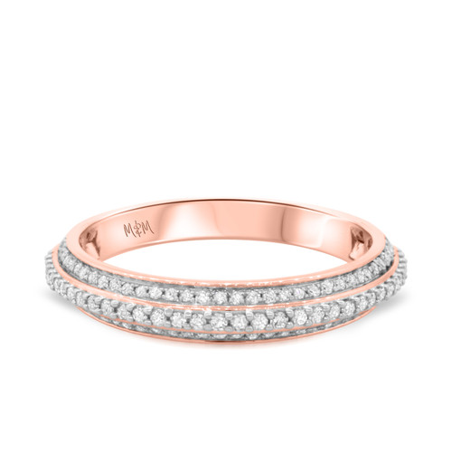 Photo of Malin 1/2 ct tw. Lab Grown Ladies Band 10K Rose Gold [BT5866RL]