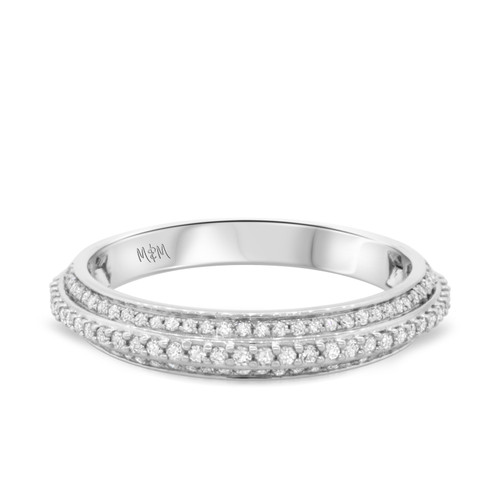 Photo of Malin 1/2 ct tw. Lab Grown Ladies Band 10K White Gold [BT5866WL]