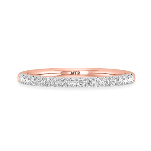 Photo of Lizzie 3/8 ct tw. Lab Grown Ladies Band 14K Rose Gold [BT5601RL]