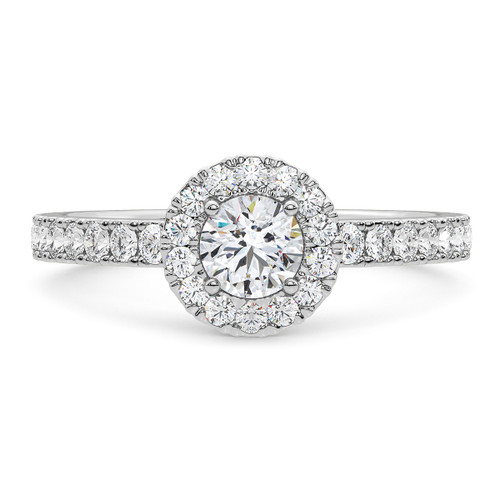 Photo of Ronika 1 1/2 ct tw. Lab Grown Round Solitaire Engagement Ring 14K White Gold [BT5888WE-L070]