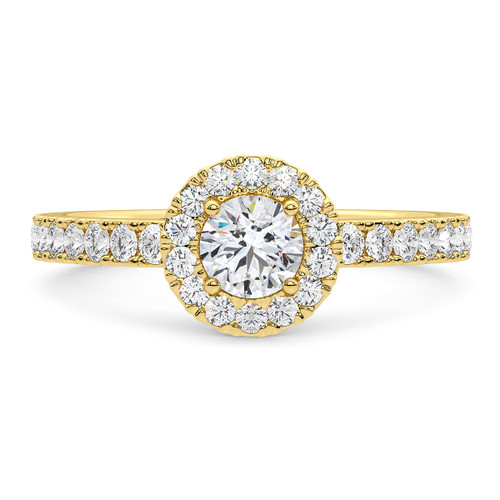 Photo of Ronika 1 1/2 ct tw. Lab Grown Round Solitaire Engagement Ring 14K Yellow Gold [BT5888YE-L070]