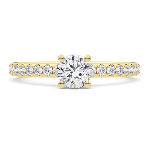 Photo of Kitana 2 1/2 ct tw. Lab Grown Round Solitaire Engagement Ring 14K Yellow Gold [BT5883YE-L090]