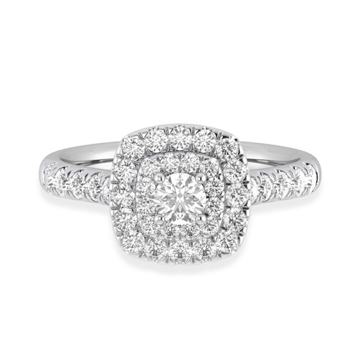 Photo of Lizzie 2 ct tw. Lab Grown Round Solitaire Engagement Ring 10K White Gold [BT5601WE-C000]
