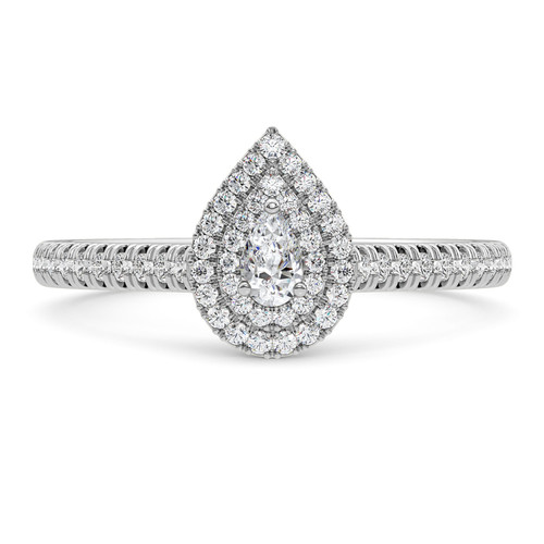 Photo of Kemina 3/4 ct tw. Round Solitaire Engagement Ring Platinum [BT5884PE-C000]