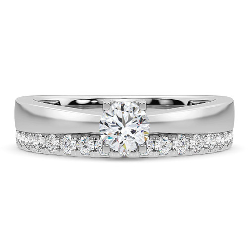 Photo of Ofu 1 1/2 ct tw. Lab Grown Round Solitaire Bridal Set Platinum [BR5872P-L070]