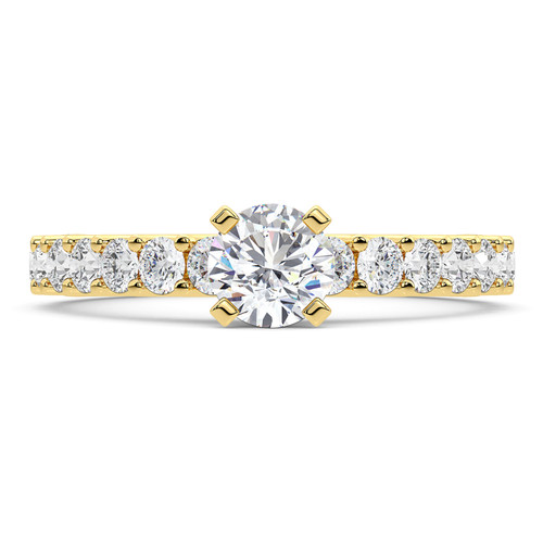 Photo of Amaya 2 1/3 ct tw. Round Solitaire Engagement Ring 14K Yellow Gold [BT5010YE-R095]