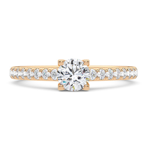 Photo of Qadir 1 1/4 ct tw. Round Solitaire Engagement Ring 14K Rose Gold [BT5001RE-R070]