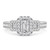 Photo of Sapphira 1 3/4 ct tw. Emerald Solitaire Engagement Ring 14K White Gold