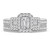 Photo of Sapphira 2 ct tw. Emerald Solitaire Bridal Set Platinum