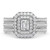 Photo of Azalea 2 ct tw. Emerald Solitaire Bridal Set 14K White Gold