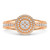 Photo of London 1/2 ct tw. Round Cluster Bridal Set 14K Rose Gold