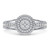 Photo of London 1/2 ct tw. Round Cluster Bridal Set 14K White Gold