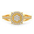 Photo of Ronan 3/8 ct tw. Round Cluster Bridal Set 14K Yellow Gold [BT5037YE-C000]