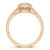 Photo of Clarie 3/4 ct tw. Fancy Cluster Bridal Set 14K Rose Gold