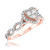 Photo of Ellen 3/4 cttw Heart Cut Engagement Ring 14K Rose Gold [BT478RE-C000]