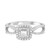 Photo of Shamir 1 1/2 cttw Princess Cut Bridal Set 10K White Gold [BT202WE-P023]