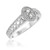 Photo of Zoey 1/3 cttw Oval Cut Engagement Ring 14K White Gold [BT208WE-C000]
