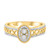Photo of Zoey 1/3 cttw Oval Cut Engagement Ring 14K Yellow Gold [BT208YE-C000]