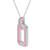 Photo of The Pink Flair Collection 2/3 CT. T.W. Lab Grown Sapphire and Diamond Pendant 10K White Gold [CP5844W]
