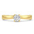 Photo of Ofu 1 1/2 ct tw. Lab Grown Round Solitaire Bridal Set 14K Yellow Gold [BT5872YE-L070]