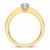 Photo of Ofu 1 1/2 ct tw. Lab Grown Round Solitaire Bridal Set 14K Yellow Gold [BT5872YE-L070]