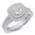 Photo of Gitta 3 ct tw. Lab Grown Round Solitaire Engagement Ring 14K White Gold [BT5882WE-L090]