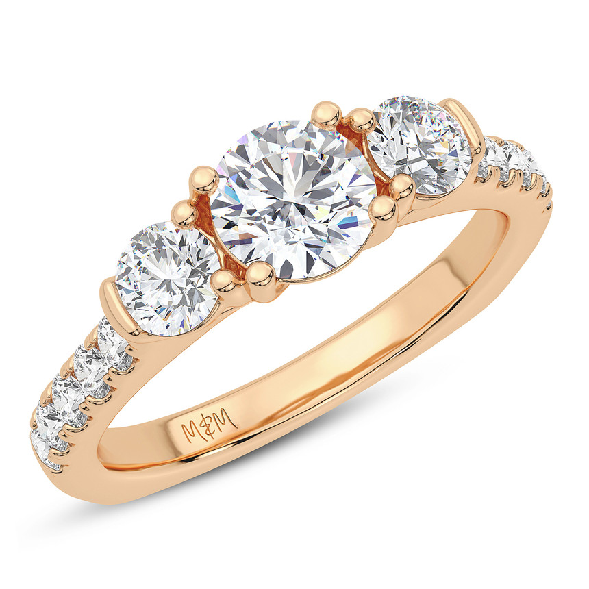 Photo of Razi 1 3/8 ct tw. Round Solitaire Engagement Ring 14K Rose Gold