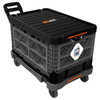 Big Ant Collapsible Cart | Move Crates Easily & Efficiently | Multi-Storage | Fold-Down Seat