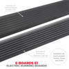 2x Fits 2014-2023 Toyota 4Runner Go Rhino Running Board 20442568PC E-Board E1; Textured Black; Aluminum; Lighted; Rocker Panel Mount