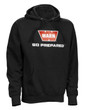 USA-Made Warn Women's XL Black Hoodie | Warn Logo, ISO 9001:2015 Certified