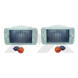 1997-2006 Wrangler TJ | Clear Lens | Amber Bulb | Set Of 2 | Enhance Your Jeep with High Quality Parking/Turn Signal Light Assemblies