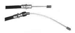 Fits 1979-1981 Pontiac Firebird Raybestos Brakes Parking Brake Cable BC92937 PG PLUS; OE Replacement; 51 Inch Cable Length/24.437 Inch Housing Length; Barrel End Type