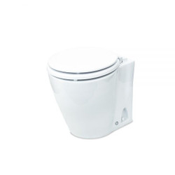 Albin Electric Toilet | Marine Series White Wooden Seat | Silent Operation, 13 inch Height