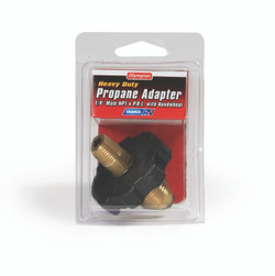 Highly Effective Brass Propane Hose Connector | Converts 1/4NPT to Female POL | Excess Flow Protection