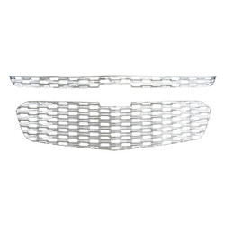 Upgrade Your Malibu Grille | Honeycomb Style Overlay Grille Insert | Chrome Plated ABS