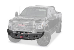 2020-2023 GMC Sierra 2500 HD,3500 HD Bumper | Durable Black Steel | Integrated Winch Mount, Light Cutout