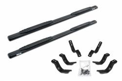 2022-2023 Toyota Tundra Nerf Bar | With Step Pads, Black Textured Coated, Rocker Panel Mount