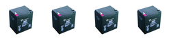 4x 12V Sealed Lead Acid Battery | Trailer Breakaway System Compatibility | Quick Installation